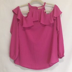 Michael Kors cold shoulder top NWT